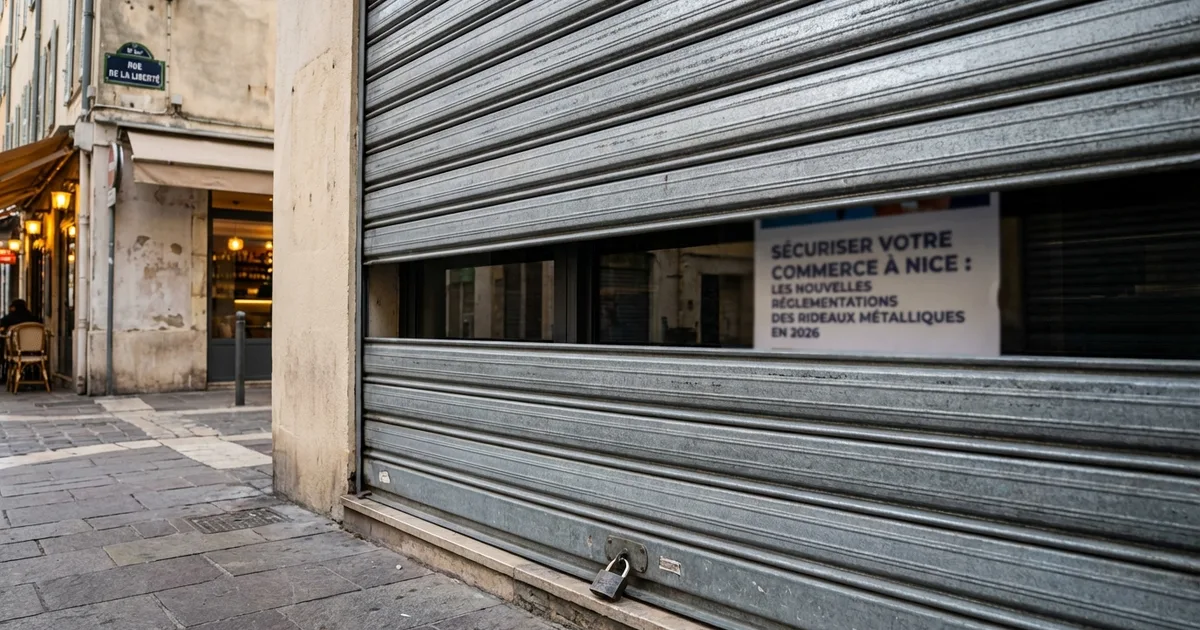 Sécuriser Votre Commerce à Nice : Les Nouvelles Réglementations des Rideaux Métalliques en 2026
