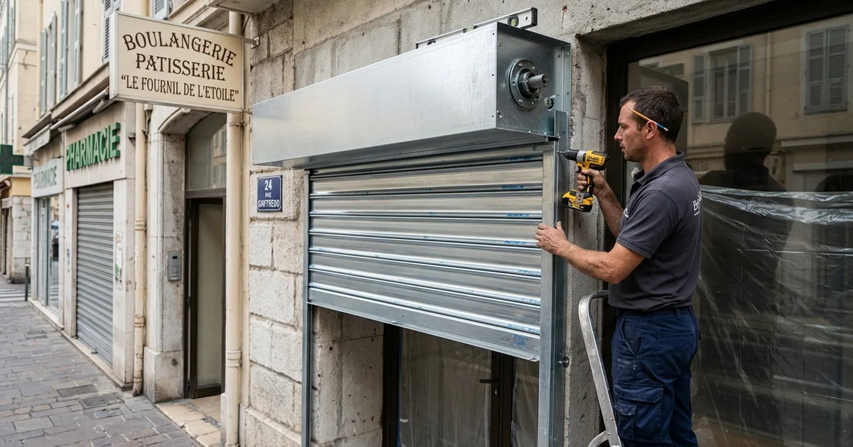 Poser un Rideau Métallique à Nice : Protocole Pro Étape par Étape 2026