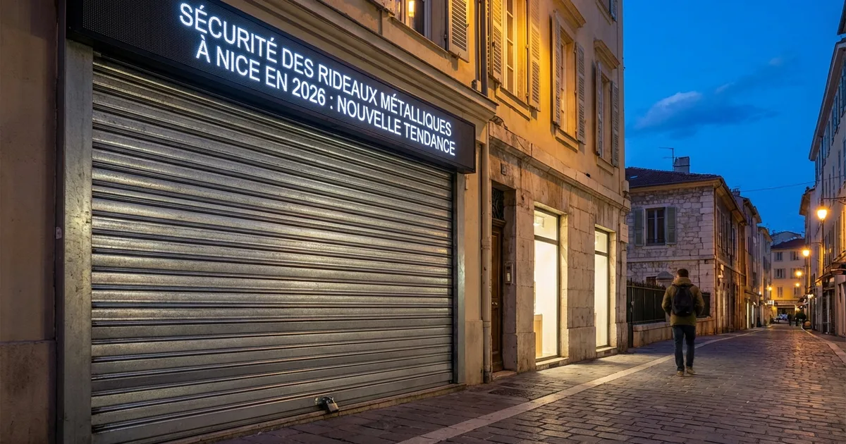 Sécurité des Rideaux Métalliques à Nice en 2026 : Nouvelle Tendance